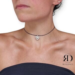 Littlest Love Handmade Necklace Choker Upcycles Materials Repurposed Adjustable